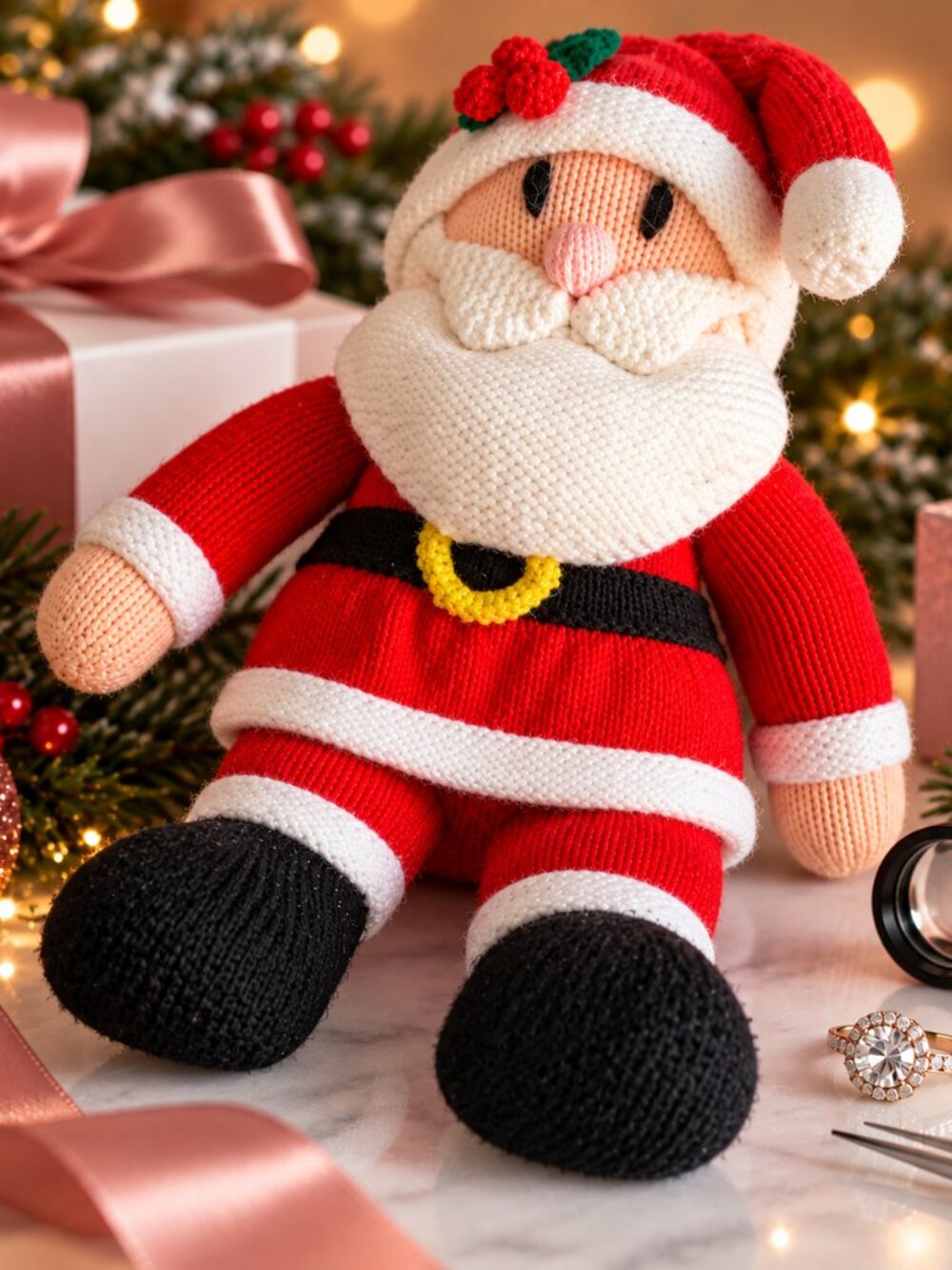 Knitted Santa 18” tall